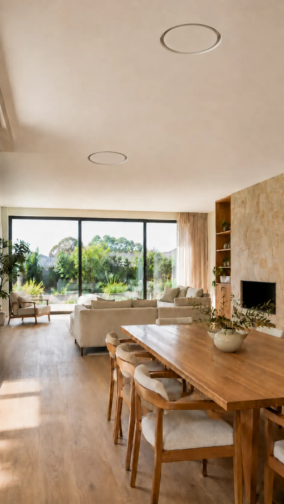 Ducted air conditioning in a renovated Brookvale living area